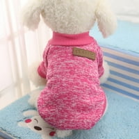 Alalaso Dog Hoodie Fleece Warm Sweatshirts Puppy Pet Clothes Letter Print Boss Coat Pet Apparel Pink,XS